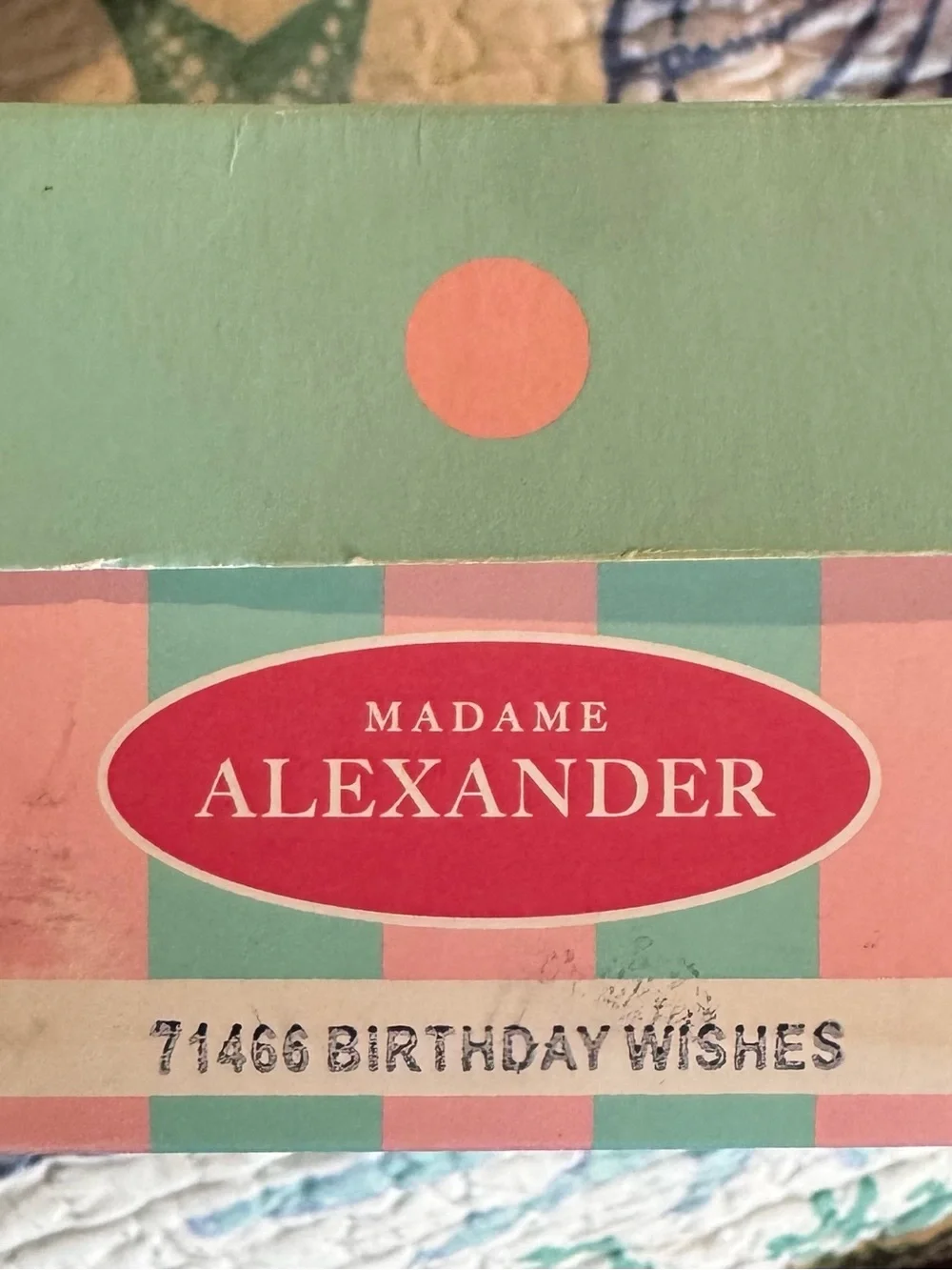 Collectible Madame Alexander Birthday Wishes doll.